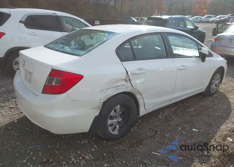 2012 Honda Civic Lx from USA, damaged, VIN 19XFB2F56CE383893